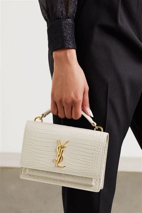 ysl off white bag|ysl white shoulder bag.